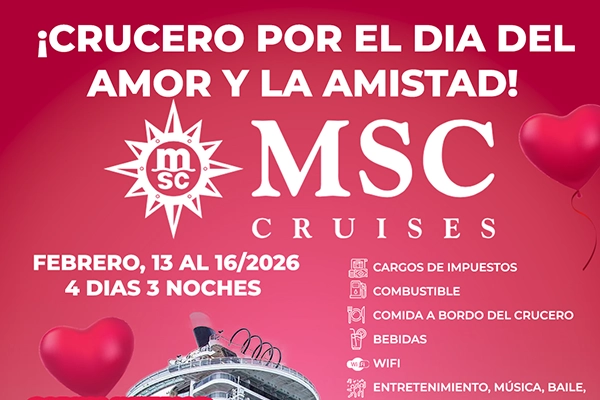 Crucero por el día del amor y la amistad