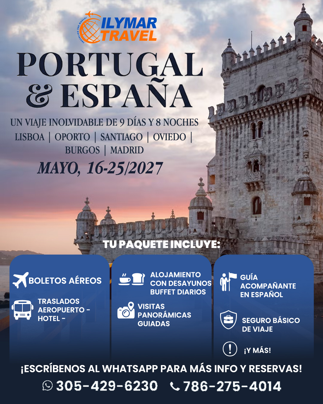 Portugal & España - Mayo 2027