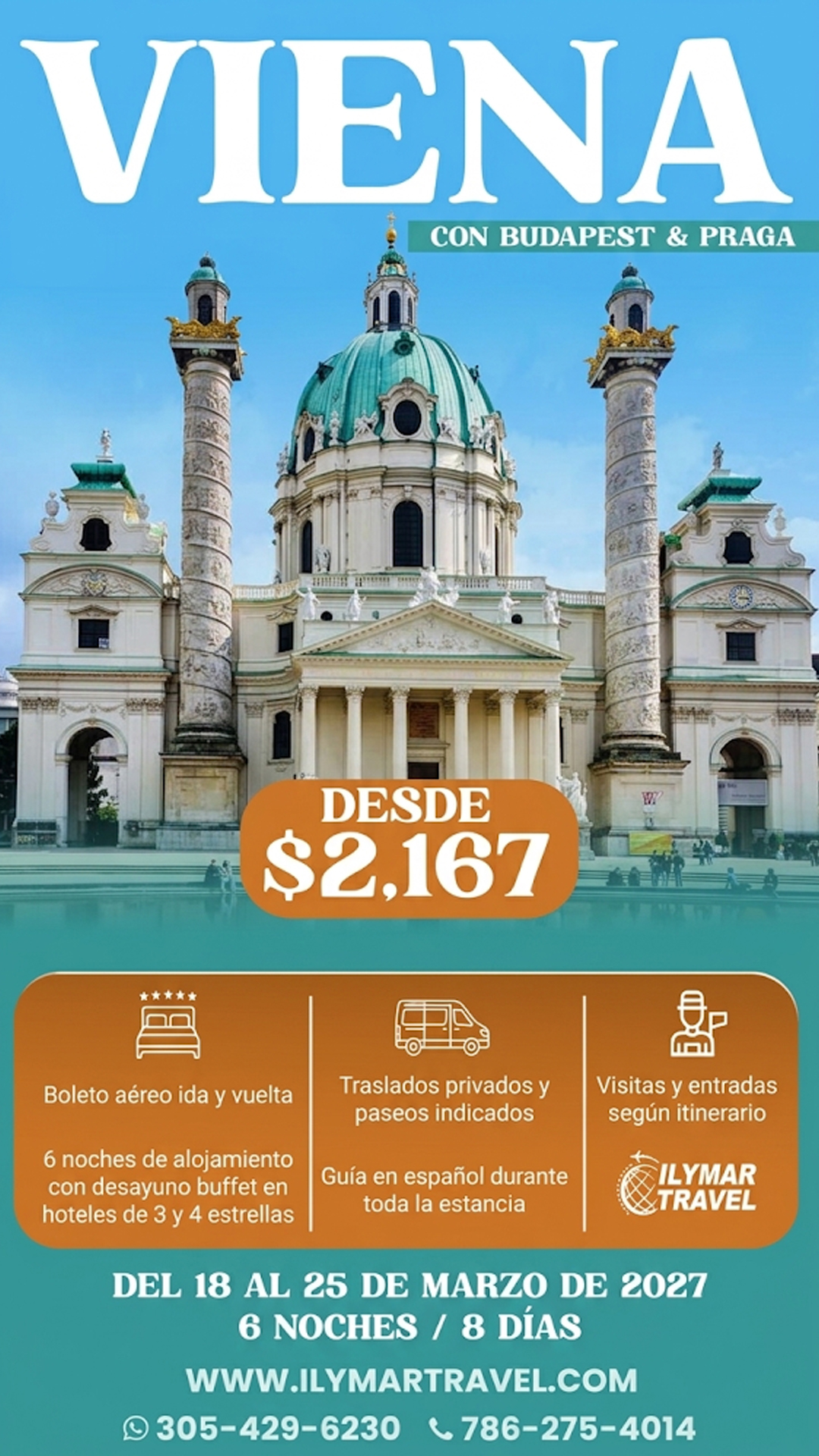 Viena con Budapest y Praga