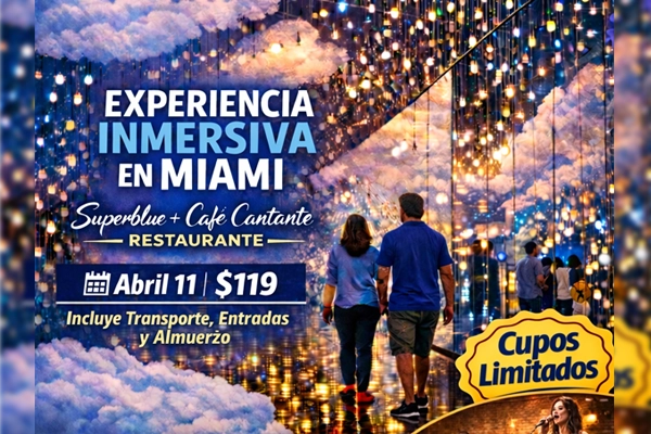 Arte Inversivo Superblue Miami y Café Cantante Restaurant